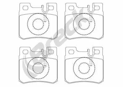 Комплект тормозных колодок, дисковый тормоз BRECK купить